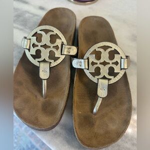 Tory Burch Miller Cloud sandals (cork/gold)